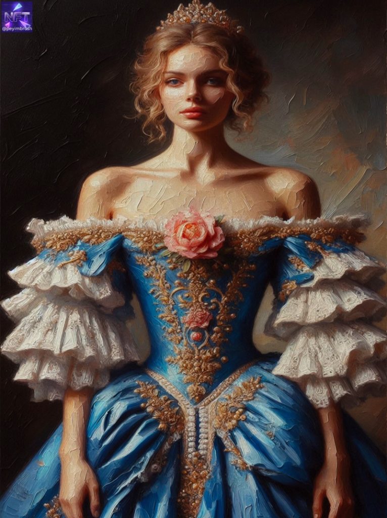 Twilight Elegance - exclusive 1/1 classical western inspired art NFT