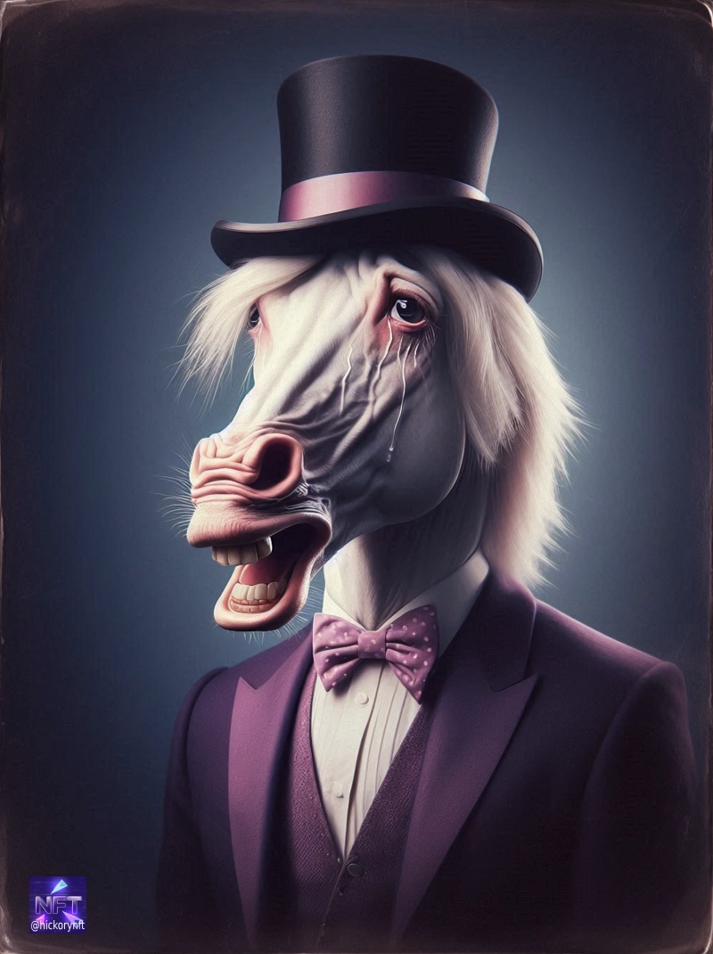Hickoryhorse #1 one of kind unique NFT Art
