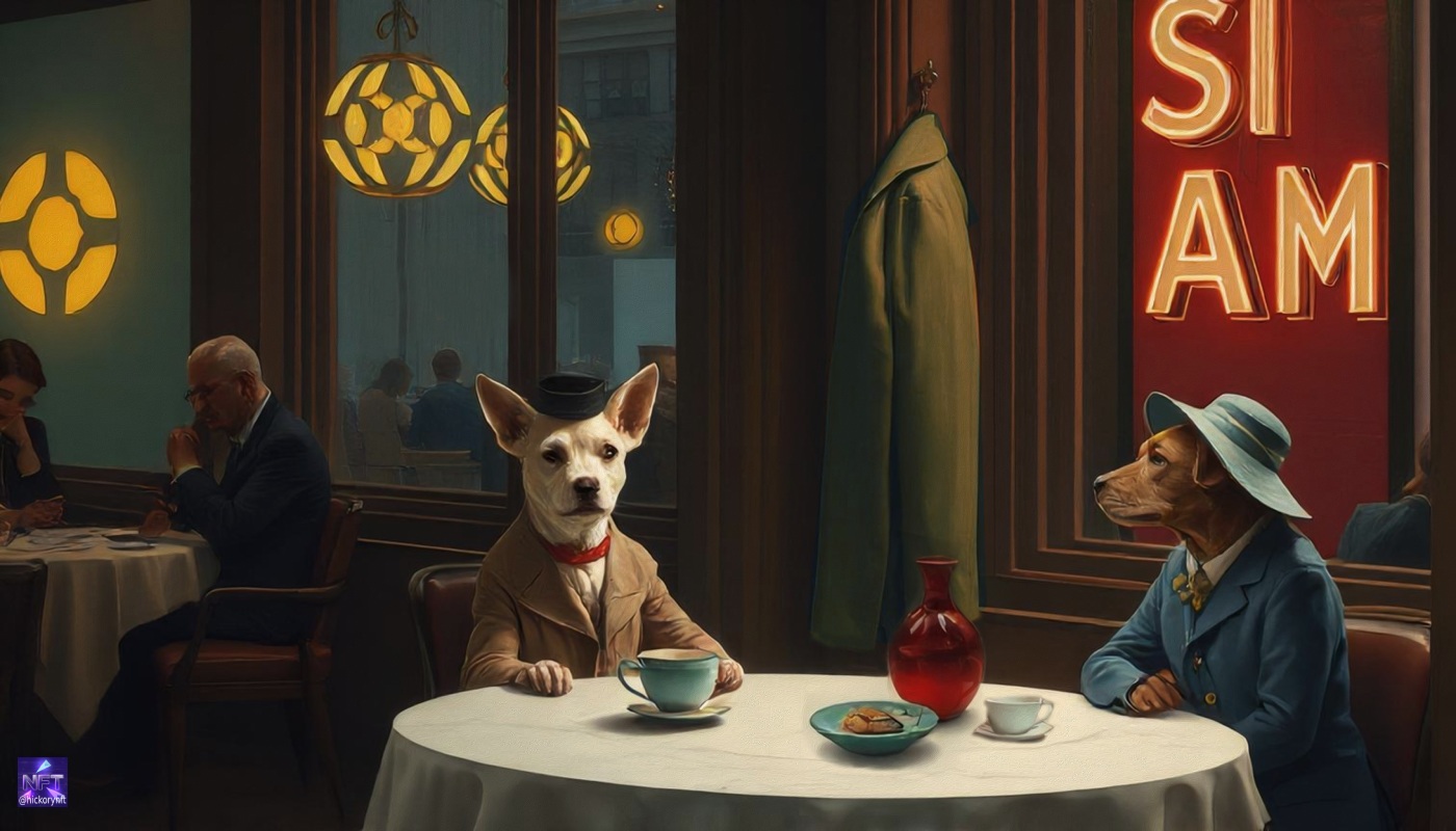 Cafe Siam - exclusive 1/1 vintage inspired Art NFT.