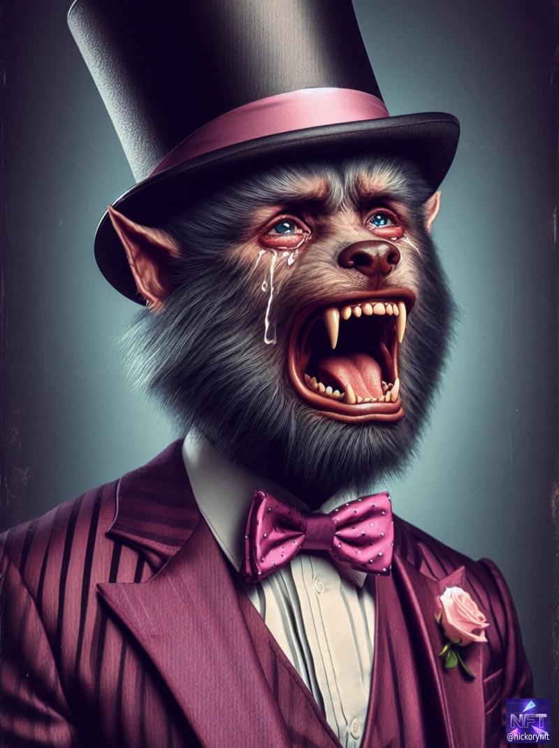 Hickorymon #1 exclusive 1/1 digital Art NFT for sale.