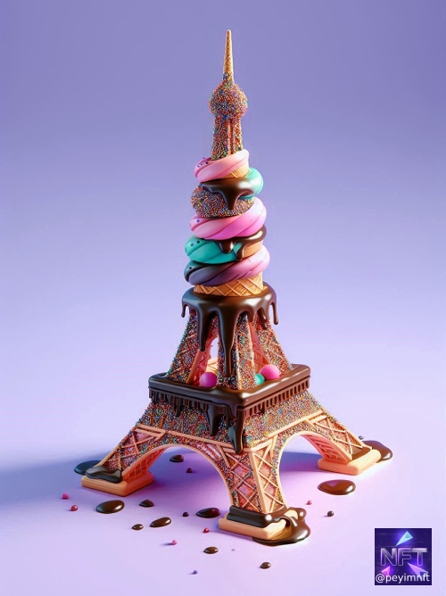 PeYimNFT art ice cream NFTs PeYim Purple World #133